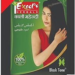 Excel's Herbal Kali Mehandi for Hair, Natural Black Hair colour, Organic, Herbal ingredients, Hair Care products for women & men, Ammonia Free (Pack of 20, each 10gm)-image-12