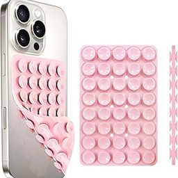 EGOTUDE Double-Sided Suction Cup Phone Case Mount, Detachable Sticky Grip Holder for iPhone, Hands-Free Wall Stick for Selfies and Videos (Pink)-picture-22