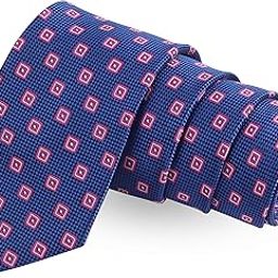 The Squared Embace Blue Colored Microfiber Necktie For Men-picture-23