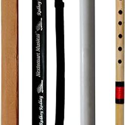 Musical Flutes C Sharp 6 Hole Bamboo Flute Bansuri with Flute Carry Bag Free (17 Inch)-image-90