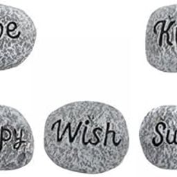 ATORSE 4xSmall Stones Potted Decor Mini Potted Paving Stones for Courtyard Decoration-image-80