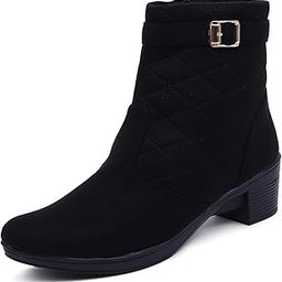 Women's Boots | Synthetic Leather, Trendy, Comfortable, Zipper Boots for Casual, Outdoor and Holiday Outings-image-73
