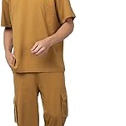 Men Casual Oversized Summer Track Suit Co-ord Sets-image-22