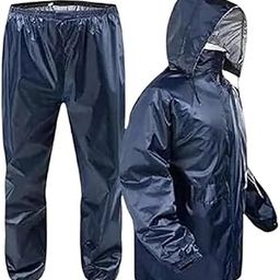 Men's Rain Coat for Men Waterproof for Bike Riders with Adjustable Hood-49