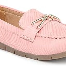 inc.5 Womens Women Peach Embellished Loafers Loafer Flat-picture-8