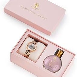 Women Gift Set | Watch (CLRGSPNK) + Blush Perfume EDP 30ml | Gift Items for Women | gift for women-image-73