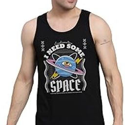 Funky Printed Cotton Tank Top Vest for Men-image-42