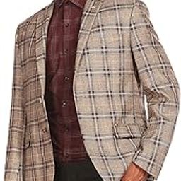 arrow Men Beige Tailored Fit Check Formal Blazer Regular-picture-34
