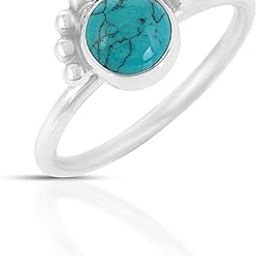 925 Sterling Silver Turquoise Delicated Ring | Ring for Women and Girls-image-24