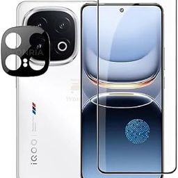 WonRia® 1+1 [Tempered Glass for iQOO 13 5G - 101% UltraSonic FingerPrint Working with 3D Camera Lens Protector Screen Guard Protector (Pack 2)-picture-11