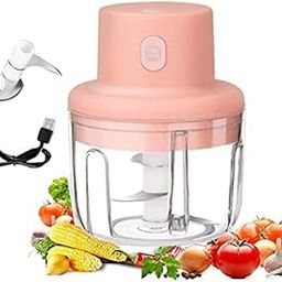 KAYORA Electric Mini Garlic Chopper, 250ML USB Mini Food Garlic Mincer, Vegetable, Onion, Portable Small Food Processor for Garlic, Ginger, Chili, Vegetables-image-66