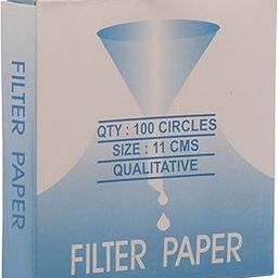 FZN Premium Filter Paper, Qualitative Filter Paper, Dia. - 11 cm, Pack of 100 Papers-26