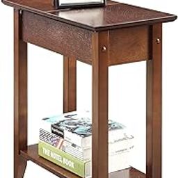 Md Decor Sheesham Wood Nightstand | Bedside Table with Drawer & Open Shelf | Solid Wood Side Table (Mahogany)-2