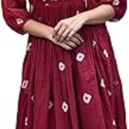 Women's Rayon Blend Anarkali Printed Kurta with Pant-picture-14