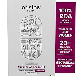 Origins Nutra Multi For Women (40+) | Boost Energy & Metabolism, Immune, Bone and Joint Support | Siberian ginseng,Shatavari root extract, EPO,GMP Certified| Non-GMO | 30 Softgels (Pack of 1)-image-24