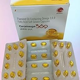 New Gromega 369 Flaxseed Oil Omega 3,6,9 Fatty Acid Soft Gelatin Capsules 10×4, 40capsule-image-4