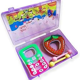 Haygreev Colorful Baby Teether Ring – Soft Teething Toy for Baby – Easy-to-Hold, Safe and Soothing Oral Relief for Babies – Newborn Chew Toy - Mobile, Strawberry & 2-Stick - NE BT34-image-37