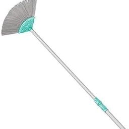 Indoor Cleaning Broom with Aluminium Handle, 150cm Long Rod, Flexible Nylon Bristles, Aqua Green-image-54