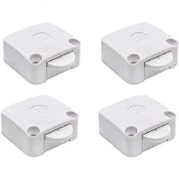 Quick Sense(QS-WR09):White Wood Mech Wardrobe Cabinet Door Switch ON/OFF Cabinet Door Light Control Switch (Pack of 8 Pcs)-12