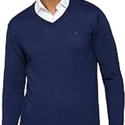 Acrylic Blend Men V-Neck Sweater-image-68