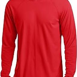 Men's Hooded UPF 50+ Sun Protection T Shirts Long Sleeve Athletic Fishing Shirts Rash Guards-image-30