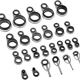 LOOM TREE® 25x Fishing Rod Guides Eye Ring Tips Top Rings Pole Repair Kit Rod Building Reel Care Accessories | Authentic Collector's Piece | Rare Collectible | 25 Pieces Fishing Rod Guides-image-72