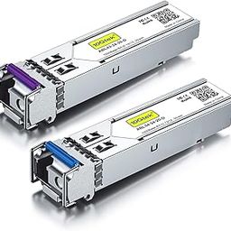 10Gtek for Cisco GLC-BX-U and GLC-BX-D, a Pair of 1000BASE SFP Bidi Transceiver Module, 20KM-image-45