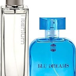 Ajmal Titanium EDP Citrus Spicy Perfume 100ml for Men and Blu Dreams EDP Citurs Fruity Perfume 100ml for Men, Pack of 2 (Titanium_Blu-Dr_EDP)-6