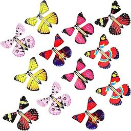 FunBlast Flying Butterfly Toy, Magic Wind up Butterflies Toys, Colourful Butterflies Toys for Boys/Girls, Plastic Flying Butterfly for Kids, Fairy Toy for Girls/Boys- Multicolour (Pack of 12)-image-16
