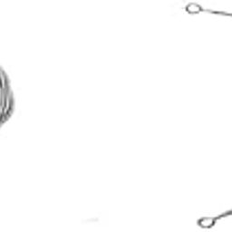 1m Window Net Caravan Steel Curtain Wire Spring Cord Cable Kit with Hooks and Eyes Silver 1m (Pack of 2 pcs)-image-21