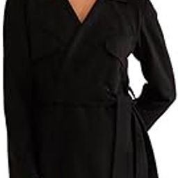 Women Double Breasted Blazer Hip Length-34