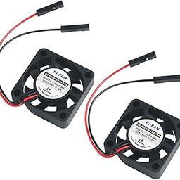 2pcs rpi Pi 4B Fan DC Brushless Cooling Fan 3.3V 5V Heatsink Cooler Radiator Connector Separating One-to-Two Interface for Compatible with Raspberry Pi 4/ Pi 3/3B+ and Pi Zero/Zero W-89