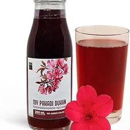 MY PAHADI DUKAN (MPD) Buransh Sanjivni Flower Juice 300ml | Natural Rhododendron Squash | No Sugar Added | No Artificial Colors | Himalayan Wellness Drink | Rich in Antioxidants & Vitamin C-28
