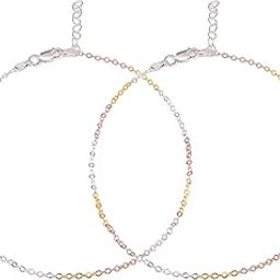 925 Sterling Silver Modest Chain Anklet | Gift for Women & Girls | With Certificate of Authenticity & 925 Stamp-image-74