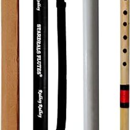 STARDEALS Professional Flutes C Sharp 6 Hole Bamboo Flute Bansuri Size 17 Inch With Free Carry Bag (Natural Brown)-picture-11