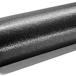 Yes4All Premium USA Medium Density Round PE Foam Roller for Physical Therapy - 36 inch (Silver Black) CFH8-16