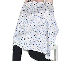 Switchon Feeding Apron Cover Maternity Cover 100% Cotton Maternity Breastfeeding Multipurpose for Mothers (White_Multi1)-14