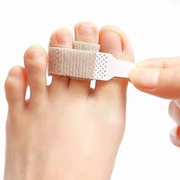 PrettSole 8 Pieces Toe Splints, Broken Toe Wraps, Hammer Toe Support Brace for Men, Women - Broken Toe, Crooked Toes, Overlapping Toes Cushion and Protect - Temporary Toe Straighteners-28