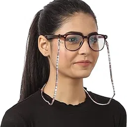 vivid vision Unisex Adult Fabric Eyeglass Holder Strap Cord | New Chain Adjust on Sunglasses | Anti-slip Retainer Lanyard String Eyewear Frame | CH-224 | Light Red-picture-8