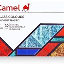 Camel Solvent Based Glass Color - 20ml Each, 5 Shades-image-23