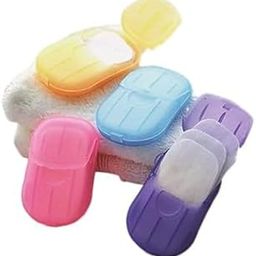 Swvus Paper Soap Strips Box For Traveling/Portable Disposable Hand Paper Soap For Travel Multi Color (Pack Of 4 Box)-image-68