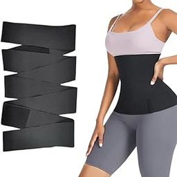 Waist Trainer Belt for Women Slimming Belt Belly Shaper Elastic Waist Shaper Tummy Shaper for Women （4m ） Black-image-78