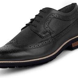 louis stitch Leather Brogue lace up Boot for Men - Jet Black (LSBXBGSFJB) UK --picture-17