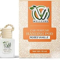 Wellcure Roses Vanille Car Perfume Hanging Pod | Air Fresheners Long Lasting |Car Accessories Interior | Hanging Odor Neutralizer | Lasts Upto 60 Days, 10 ML (Pack Of 1)-image-70