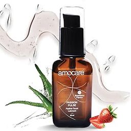 Passion Pulse Premium Water-based Lubricant Gel for Men & Women | Aloe Vera Enriched | Dermatologically Tested | Natural Ingredients | Non-Sticky | Silicone and Paraben Free - No Side Effects | Toy & Condom Compatible | Strawberry Flavour | 50 ml-30