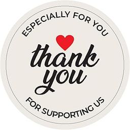 Bleus Self Adhesive Thank You Stickers (Pack of 108) Round 2 Inches Self Adhesive Sticker Paper for Packaging and Small Businesses, Envelopes, Boxes, Gifts (Style 3)-image-57