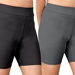 Women Sportswear Solid Shorts, Polyester Blend High Waist Cycling Shorts, Running, Yoga, Gymwear, Capri, Combo Pack of 2-image-52
