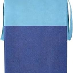 Negoceus 75 LTR Laundry Basket for Clothes with Lid | Laundry Bag Foldable | Laundry Bag for Clothes | Clothes Basket | Basket for Clothes Storage | Toy Storage Basket (light blue, Pack Of 1)-image-88
