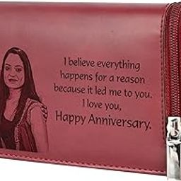 Leather Women wallet (Cherry Red)-image-6