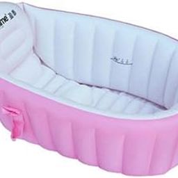 CALANDIS™ 2xInflatable Bathtub PVC Thick Portable Bathing Bath Tub for Kid Newborn Pink | Inflatable & Kid Pools | Swimming Pools | Pools & Spas | Yard, Garden & Outdoor Living-image-6